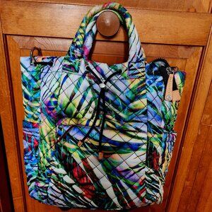 MZ WALLACE SMALL METRO CONVERTIBLE BACKPACK SUMMER PALM